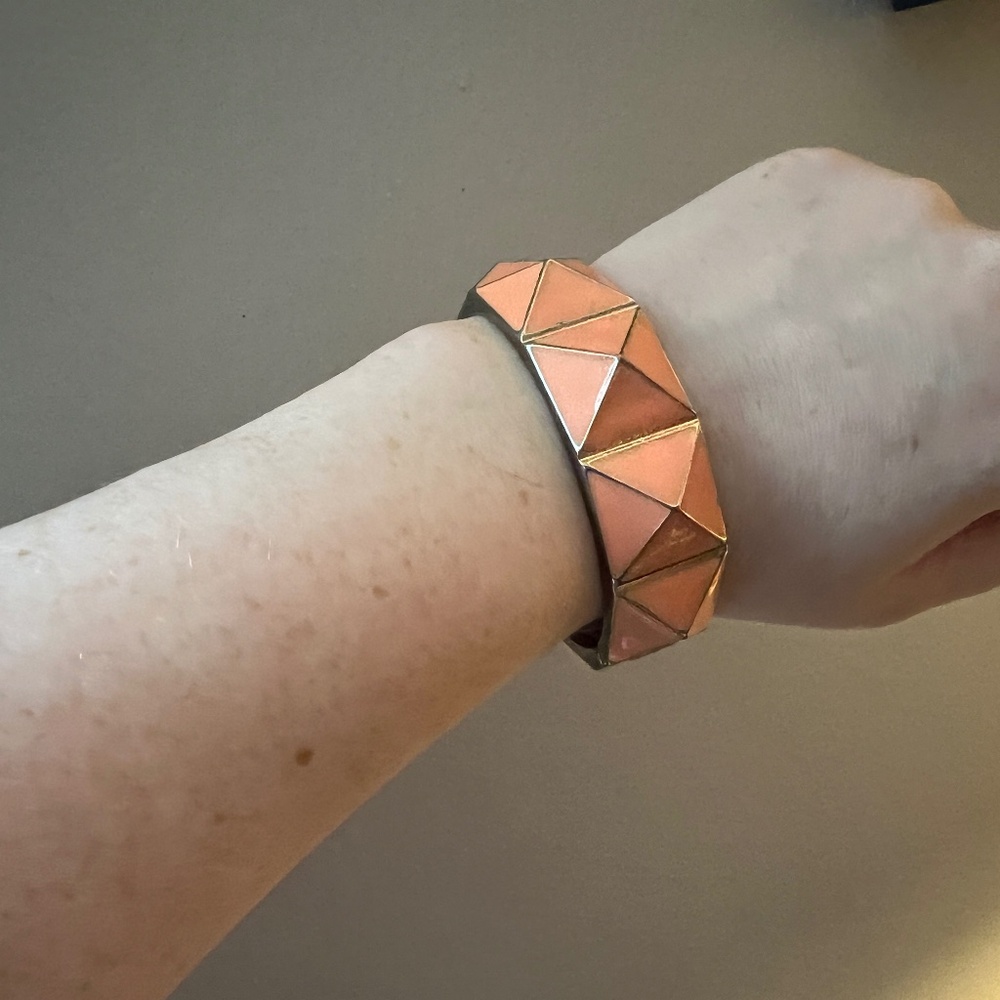 Orange and gold bracelet